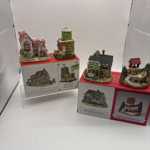 Lot of 4 Liberty Falls~AH152 & Water Tower and AH100 and Wishing Well~IOB